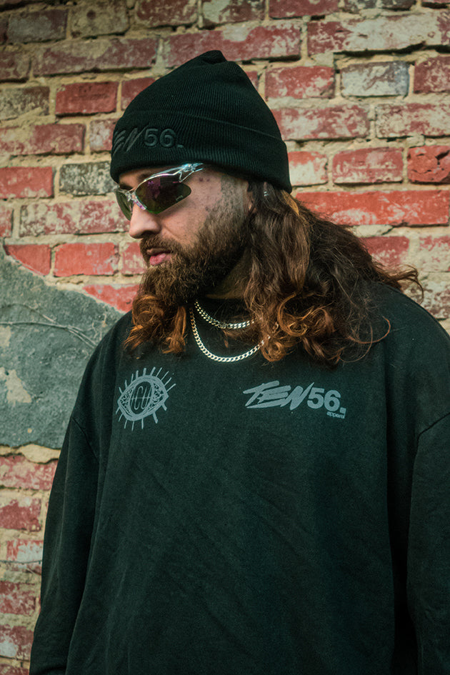 ACID/EYE HOODIE.BLK
