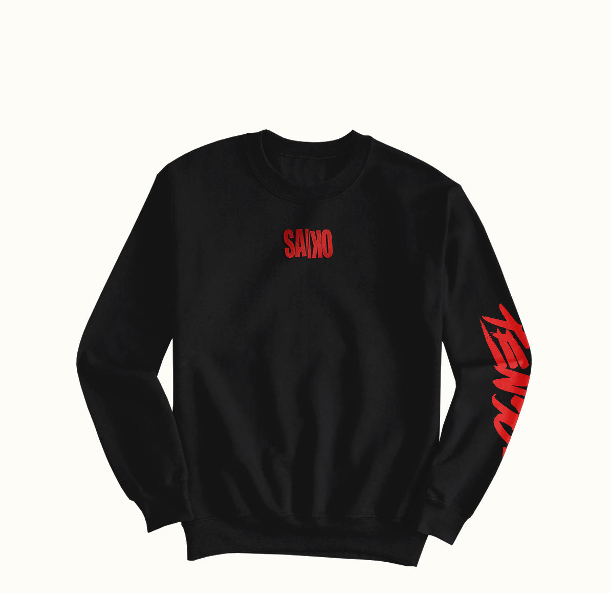 SAIKO.crewneckblack